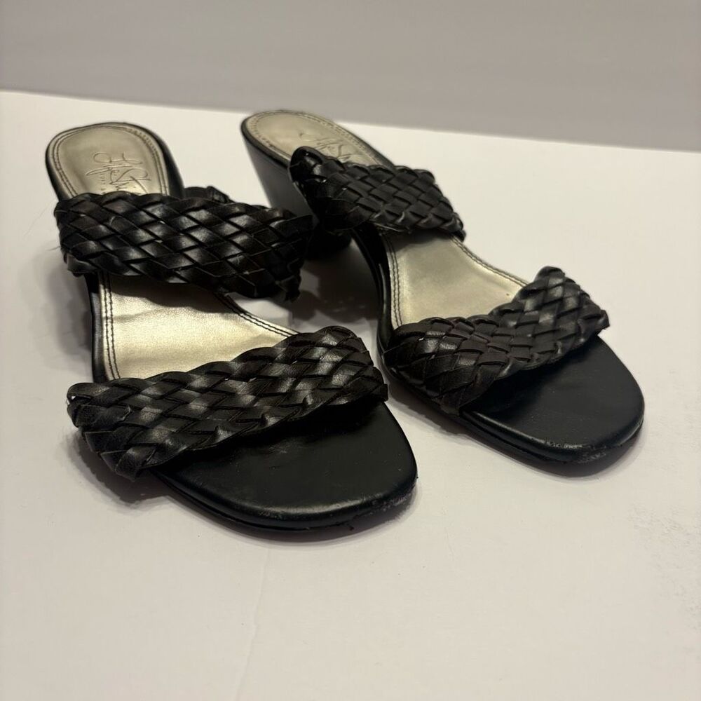 Life Stride Women's Black Open Toe Mule Slide Sandal Slip-On Size 7 FLAW